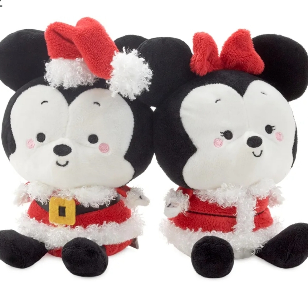 Hallmark Better Together Disney Mickey and Minnie Holiday Plush, Set of 2